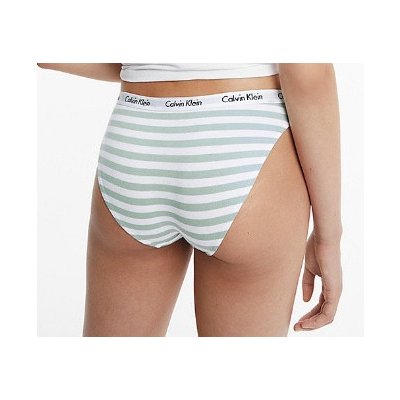 Calvin Klein Dámské kalhotky D1618E 5XD bílo zelená – Zboží Mobilmania