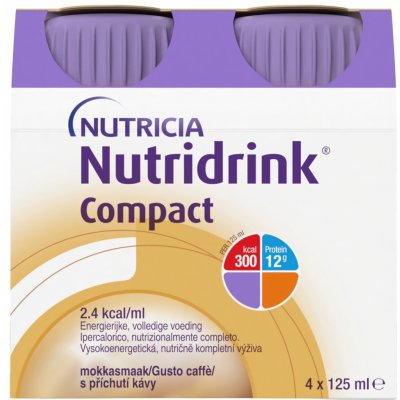 NUTRIDRINK COMPACT S PŘÍCHUTÍ KÁVY POR SOL 4X125ML – Hledejceny.cz