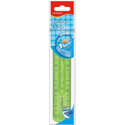 KeyRoad A660-2 Flexi pravítlko 15cm zelené – Sleviste.cz