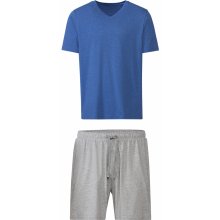 Livergy pánské pyžamo krátké modro béžové