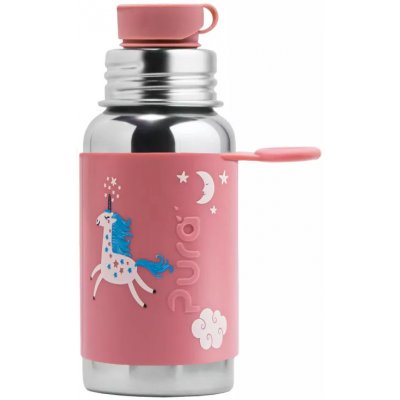 Pura Nerezová láhev se sportovním uzávěrem Unicorn 550 ml