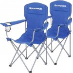 Songmics GCB08BU Kempingová židle skládací sada 2 ks, modrá – Hledejceny.cz