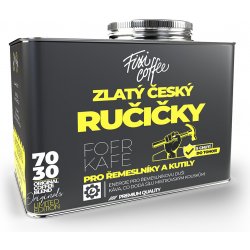 Fixi Coffee Fofr kafe Zlatý český ručičky směs výběrové kávy stylový plechový kanystr 250 g