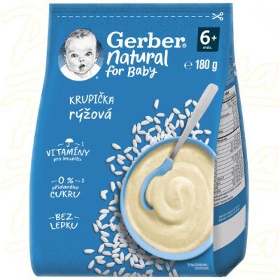 Gerber Natural rýžová krupička 180 g – Sleviste.cz