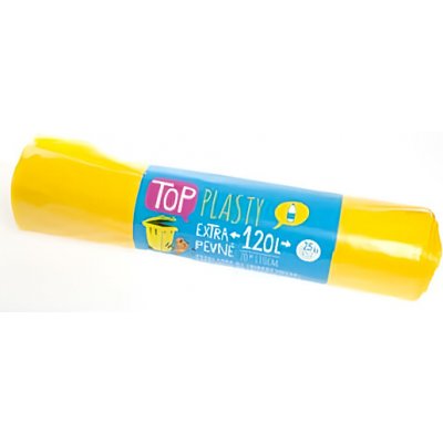 Obra Pytle na tříděný odpad plast žluté 120L 25ks – Zboží Dáma