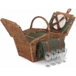 Willow Direct Piknikový koš Livingston Green proutěný pro 4 osoby – Zboží Dáma