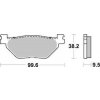 Moto brzdový kotouč Brzdové destičky Brembo zadní YAMAHA FJR 1300 rok 01-20