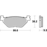 Brzdové destičky Brembo zadní YAMAHA TDM 900 rok 02-13 | Zboží Auto