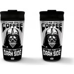 CurePink Nerezový cestovní hrnek Star Wars Hvězdné války I Like My Coffee On The Dark Side 450 ml – Zboží Mobilmania