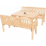 DEOKORK Masivní zahradní sestava z borovice ROMANTIC 1+2 (32 mm) 150 cm – Hledejceny.cz