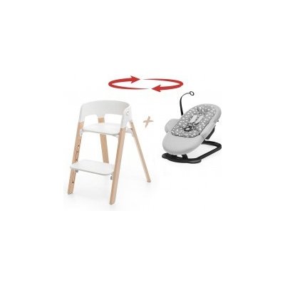 Stokke Steps NATURAL Bouncer Soft Sage / Black – Hledejceny.cz