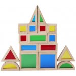 Woody Stavebnice kostky barevné v kartonu 50 dílů – Zboží Dáma