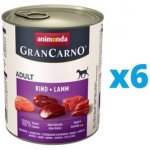 Animonda Gran Carno Adult hovězí & jehněčí 6 x 400 g – Hledejceny.cz