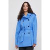Dámský kabát Tommy Hilfiger oversize WW0WW40481 modrý