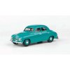 Model Abrex škoda 1201 sedan 1956 Tyrkysová časopis AutoModels s modelem 1:43