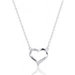 Nubis® Střibrný náhrdelník srdce NB-2383 – Hledejceny.cz