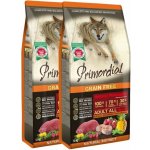 Primordial Adult Grain Free Buffalo & Mackerel 2 x 12 kg – Hledejceny.cz