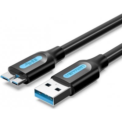 Vention COPBI USB 3.0 (M) to Micro USB-B (M), 3m, černý – Zboží Mobilmania