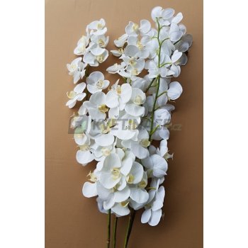 Umělá Orchidej bílá 130cm