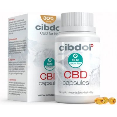 Cibdol CBD 30% 3000 mg 60 kapslí