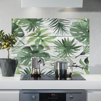 Crearreda 67281 Samolepicí kuchyňský panel KP Tropical WoodTropické dřevo 1 arch 47x65 cm – Zbozi.Blesk.cz