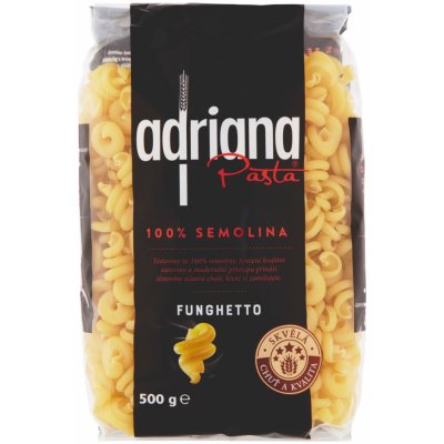 Adriana Funghetto těstoviny semolinové sušené - 0,5 kg – Zbozi.Blesk.cz