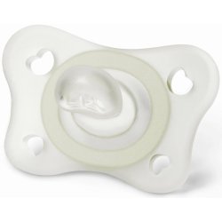 Chicco šidítko Physio Mini Soft celo silikon noční neutral 2 ks V001513