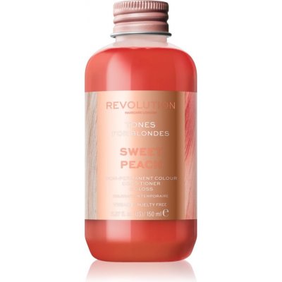 Revolution Haircare Tones For Blondes tónovací balzám pro blond vlasy Sweet Peach 150 ml – Zboží Mobilmania