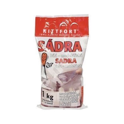 Kittfort Sádra bílá modelářská 1 kg