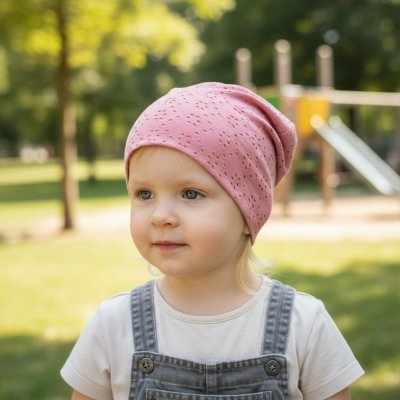 Ebbie čepice madeira lososově růžová – Zboží Mobilmania