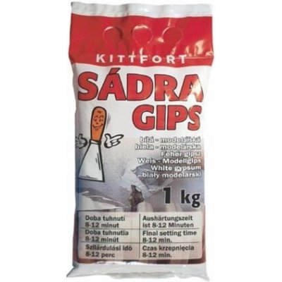 sádra 1kg KITT bílá 830404 – Zboží Mobilmania