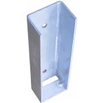 Koncový držák podhrabové desky, výška 30 cm, deska 5 cm – pozink – Sleviste.cz