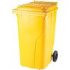 Popelnice Europlast popelnice 240l plastová s kolečky Žlutá