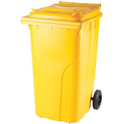 Europlast popelnice 240l plastová s kolečky Žlutá – Zboží Mobilmania