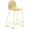 Jídelní židle AJ Produkty Gander výška sedáku 630 mm polstrovaná hořčicová