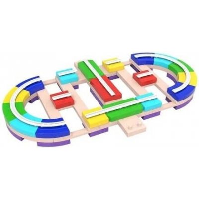 Bavytoy Autodráha Variabilní posuvná dráha s pejskem 82 ks – Zboží Dáma