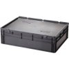 Úložný box HTI Plastová EURO přepravka 800x600x235 mm s víkem MC-3878-ESD