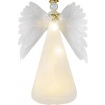 Maják Anděl 16cm bílý+led – Hledejceny.cz