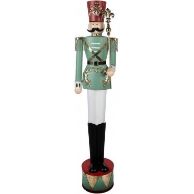 Clayre & Eef Kovová dekorace Louskáček Nutcracker - 34*29*152 cm – Hledejceny.cz
