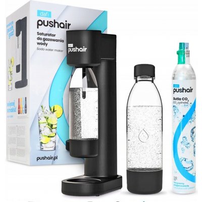 PushAir Dafi Sifon černý + CO2 bombička + láhev 0,7 soda – Zboží Dáma PushAir Dafi Sifon černý + CO2 bombička + láhev 0,7 soda – Zboží Dáma