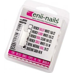 Enii Nails French smile white zkušební sada 40 ks