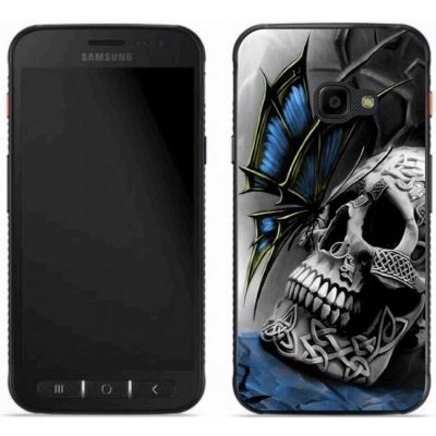 Pouzdro mmCase Gelové Samsung Galaxy Xcover 4S - motýl a lebka – Zboží Mobilmania