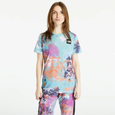 The North Face Seasonal Fine S/S Tee Reef Waters/ TNF Distort Print