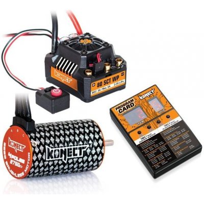 KONECT COMBO BRUSHLESS 80Amp SCT WP s 4P 3660SL 2750Kv motorem + programovací karta – Zboží Mobilmania