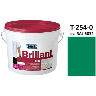 Het BRILLANT 100 3 kg interiérová barva odstín T-254-0 cca RAL 6032 zelená střední