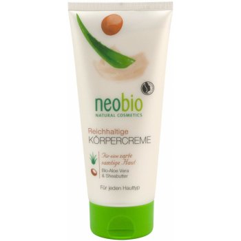 Neobio tělový krém Bio Aloe vera a Bio Bambucké máslo 200 ml