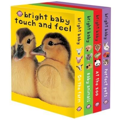 Bright Baby Touch & Feel Boxed Set: On the Farm, Baby Animals, at the Zoo and Perfect Pets Priddy Roger Boxed Set – Zboží Mobilmania