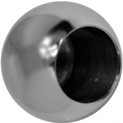 Koule koncová ø 20 mm na trubku ø 12 mm (otvor ø 12,2 mm), leštěná nerez / AISI304 – Zboží Mobilmania