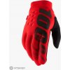 Rukavice na kolo 100% Brisker LF red/black