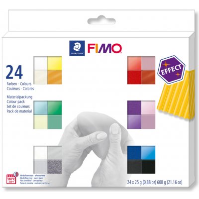 Staedler Fimo Efekt sada 24 barev 25 g – Sleviste.cz